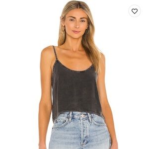 Chaser Heirloom Cami. Size small. Color black cloud.